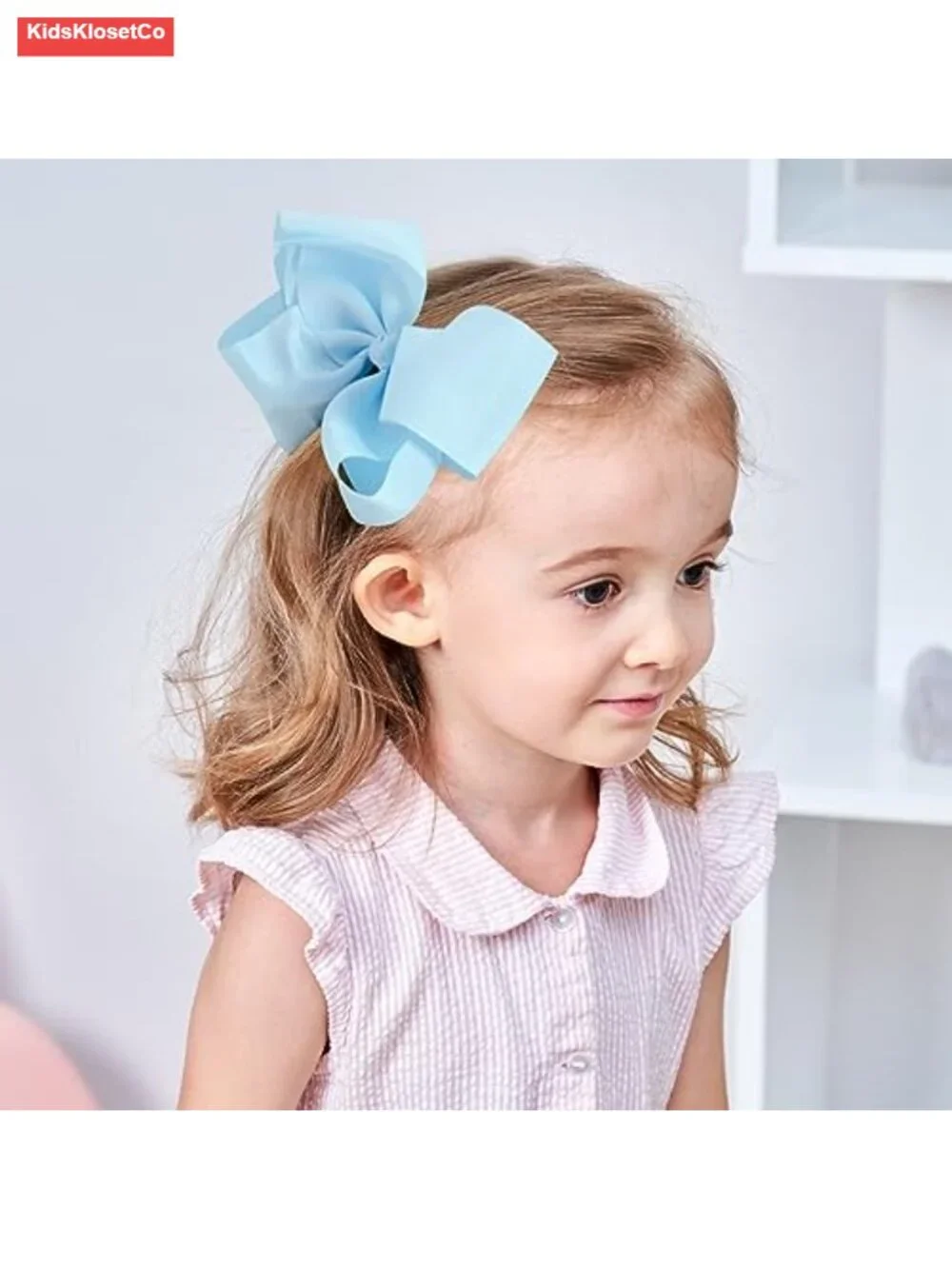 20-Pack 6 Inch Grosgrain Ribbon Hair Bows with Alligator Clips